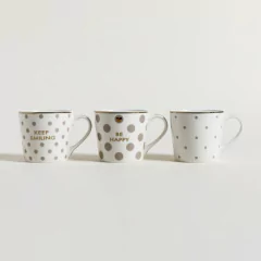 Mug Lunares Vison y Dorado Surtidos 400 ml.