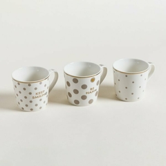 Mug Lunares Vison y Dorado Surtidos 400 ml. - comprar online