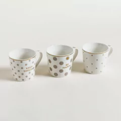 Mug Lunares Vison y Dorado Surtidos 400 ml. - comprar online