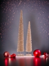 Árbol Ramas con Brillo Champagne