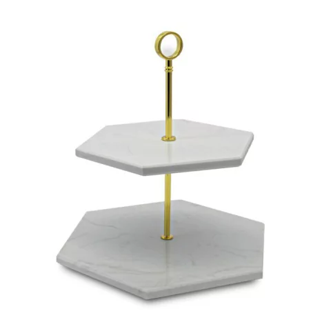 Plato Dos Pisos Infinity Mármol