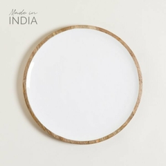 Plato Madera Esmaltada Saha 36 cm. - comprar online