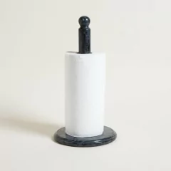 Porta Rollo De Cocina Mármol Negro 25 cm. en internet