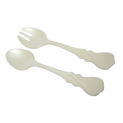 Cubiertos Para Ensalada De Acrílico Perlado