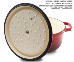 Cacerola Hierro Fundido Sakura C/Tapa 24 cm. - comprar online