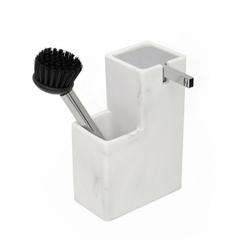 Dispenser Salerno C/ Porta Cepillo Simil Marmol