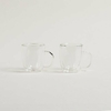 Set x2 Mugs Doble Vidrio