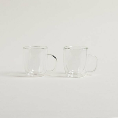 Set x2 Mugs Doble Vidrio