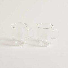 Set x2 Mugs Doble Vidrio - Duvet Home