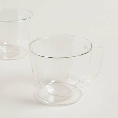 Set x2 Mugs Doble Vidrio 380 ml. en internet