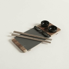 Set X2 Sushi Acacia y Laja 30 x 14 cm. - tienda online
