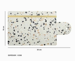 Tabla Quesos Terrazzo 30 x 16 cm. - Duvet Home