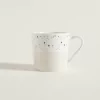 Mug Terrazo Blanco y Crema 410 ml.