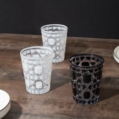 Set X6 Vasos Sakura Winterfell Vidrio Labrado 300 ml