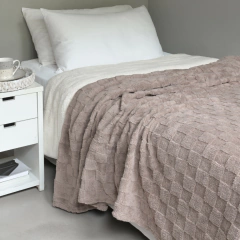 Imagen de Frazada Chess Corderito Jacquard Twin