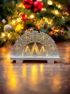 Paisaje Bosque con Luz Led Blanco