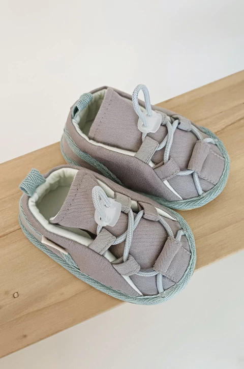 Zapatillas Gris con suela Elástico - comprar online