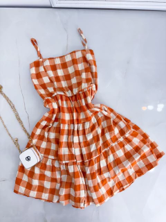 Vestido boneca xadrez - comprar online