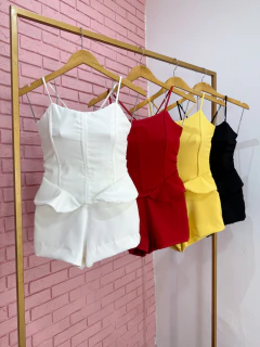 Conjunto alcinha aspas