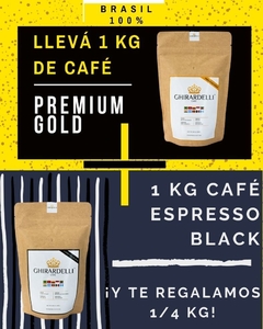 1 KG Gold y 1 KG Black y ¡te regalamos 1/4 KG más!