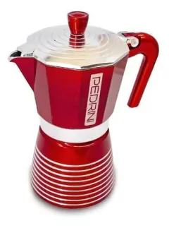 Cafetera Pedrini Infinity 6 Pocillos Roja