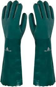 LUVA EMBORRACHADA PVC VERDE DELTA PLUS CANO 45 CM