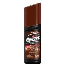 NUGGET CERA POLIDORA PARA SAPATOS LIQUIDA MARROM 60 ML