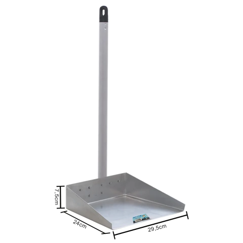 PÁ PARA LIXO CABO LONGO EM ALUMÍNIO C/ CABO DE ALUMÍNIO - comprar online