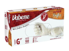 LUVA VINIFLEX VABENE TAMANHO G CX C/ 100 UNID