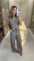 063A - Conjunto Xadrez Flanelado | Cropped e Calça (2188) - comprar online