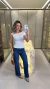 0784 - Calça Jeans Mom | Barra Desfiada CRMN (2455) - comprar online