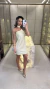 1017 - Vestido Cetim Curto | Faixa No Pescoço (485) - comprar online