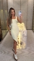 1185 - Vestido Tricot Canelado | Decote Reto (bb34) - comprar online