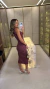 1140 - Vestido Tricot Listrado | Amarração (tt366) na internet