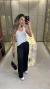 0998 - Calça Pantalona | Cetim (9596) - Loja Reforma | Roupas Femininas Novidades Toda Semana