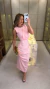 1401 - Vestido Alfaiataria Midi | Franzido Transpassar (2758) na internet