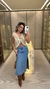 818 - Saia Midi Jeans | 2 Fendas Laterais (034) - Loja Reforma | Roupas Femininas Novidades Toda Semana