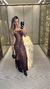 915 - Vestido Helena Alcinha | Midi Com Fenda na internet