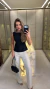 1162 - Blusa Alfaiataria | Amarração Atrás (2175) - Loja Reforma | Roupas Femininas Novidades Toda Semana