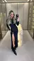 0373 - Vestido Ágatha Manga Longa | Detalhe Fenda - Loja Reforma | Roupas Femininas Novidades Toda Semana