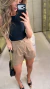 1398 - Short Alfaiataria | Cinto Fivela Dourada (26023) - loja online