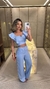 0821 - Conjunto Camily | Cropped Alça Babados e Calça (2349) - loja online