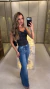 1340 - Calça Jeans | Barra Flaire (25105) - comprar online