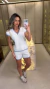 1058 - Conjunto Tricot | Blusa Gola V e Short (vv107) - comprar online