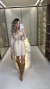 855 - Vestido Liz | Manga Longa Gola Babados (2102) - comprar online