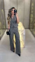063A - Conjunto Xadrez Flanelado | Cropped e Calça (2188) - Loja Reforma | Roupas Femininas Novidades Toda Semana