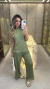 841 - Conjunto Valentina Tricot | Blusa Franja e Calça (ae114) - comprar online