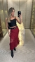 031A - Saia Midi tricot Flor - loja online