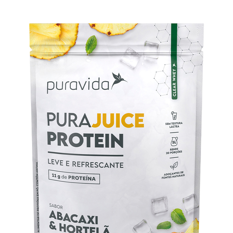 Purajuice Protein Puravida (60g) Abacaxi c/ Hortelã