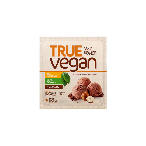 True Vegan True Source (sachê) Chocolate c/ Avelã